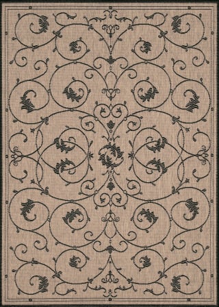 Recife Veranda Cocoa/Black Area Rug