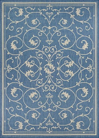 Recife Veranda Champagne/Blue Rug