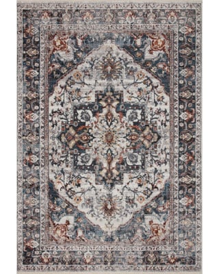 Samra SAM-09 Ivory/Denim Area Rug