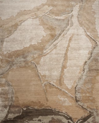 Silk Shadows SHA24 Beige Silver Area Rug