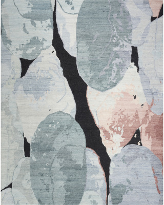 Silk Shadows SHA25 Blue Pink Area Rug