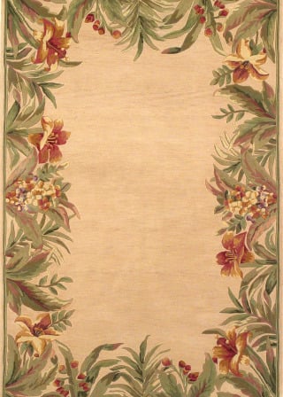 Sparta 3151 Ivory Rainforest Area Rug