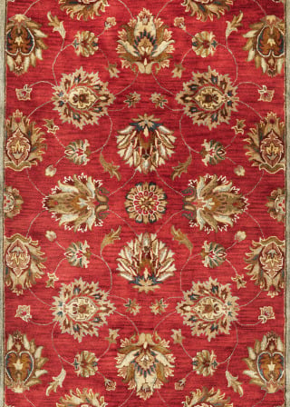 Syriana 6003 Red Allover Kashan Area Rug