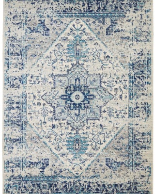 Tranquil TRA06 Ivory/Light Blue Area Rug