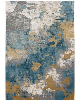 Tryst Nuvole Grey Blue Area Rug