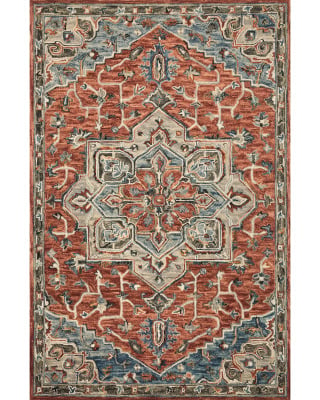 Victoria VK-15 Red/Multi Area Rug
