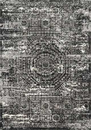 Viera VR-11 Graphite/Black Area Rug