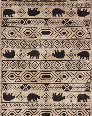 Woodlands 9651a Ivory/Black Area Rug