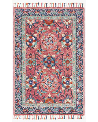 Zharah ZR-03 Rose/Denim Area Rug