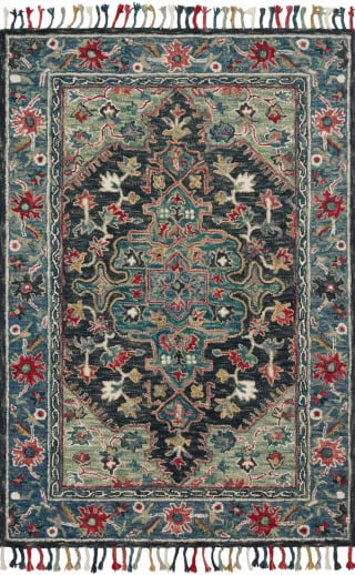 Zharah ZR-05 Navy/Blue Area Rug