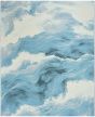 Color Splash CSP05 Ivory Blue 4'x6' Area Rug