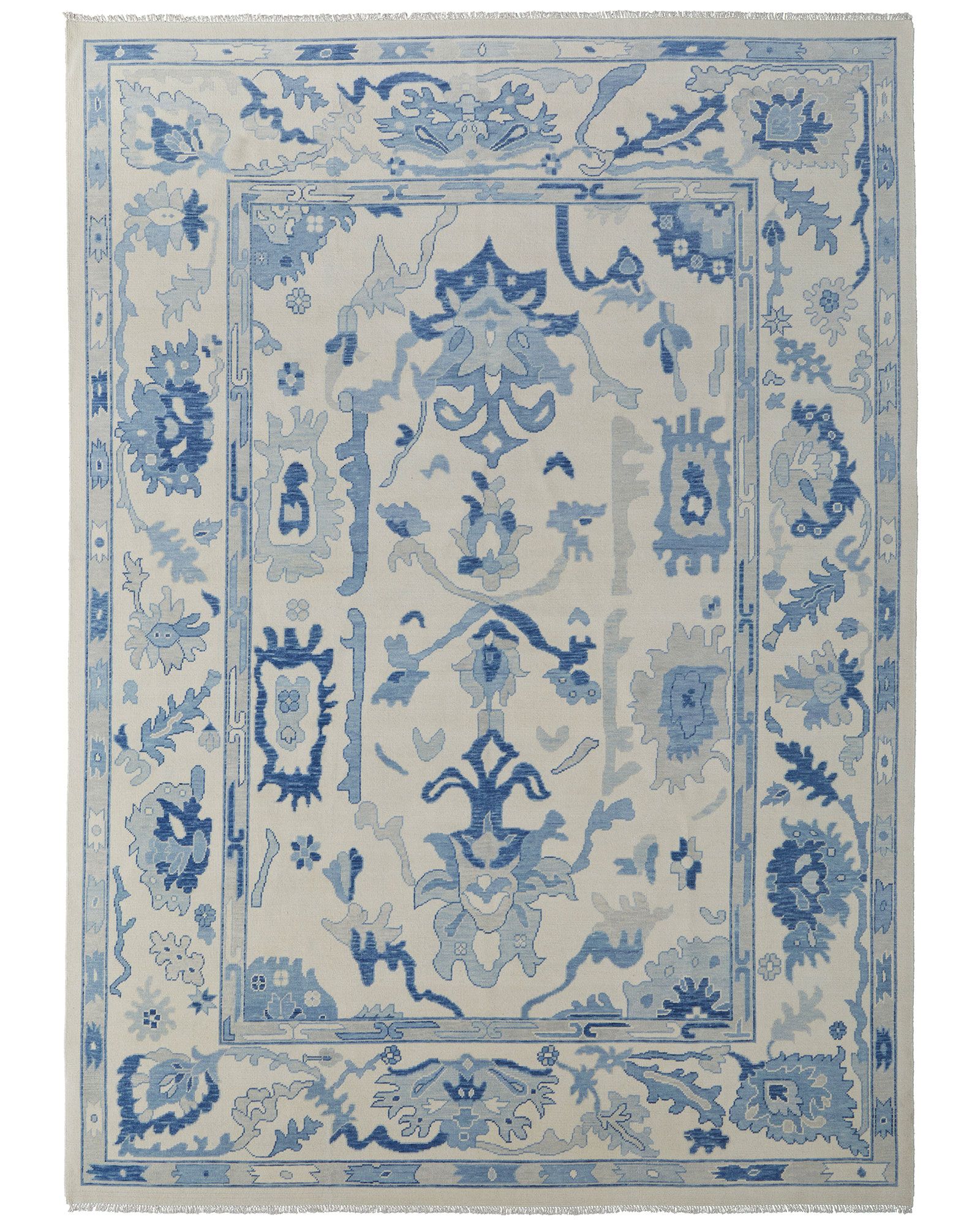 Feizy Karina 69G7F Ivory/Blue Area Rug | Carpet Exchange