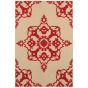 Cayman 97r Sand/Red Area Rug
