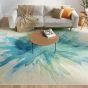 Color Splash CSP04 Ivory Blue Area Rug