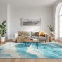 Color Splash CSP05 Ivory Blue Area Rug