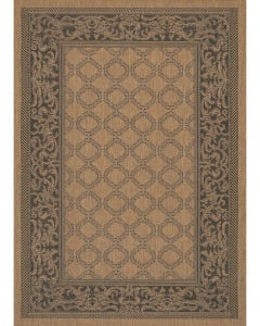 Recife Garden Lattice Cocoa/Black Area Rug