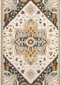 Alfresco 28407 Ivory/Charcoal Area Rug