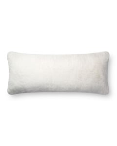 P0710 White 13"x35" Lumbar Pillow