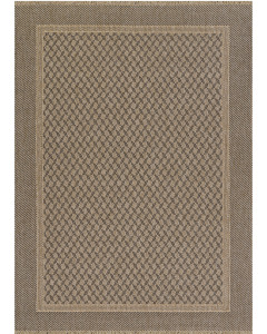 Naturalistic Symmetry Natural/Black Area Rug