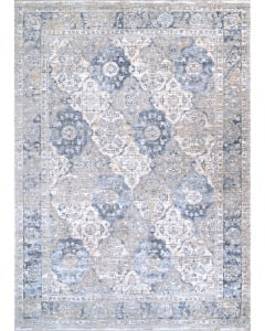 Couture Persian Tiles Pewter-Mode Beige Rug