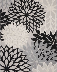 Aloha ALH05 Black White Area Rug