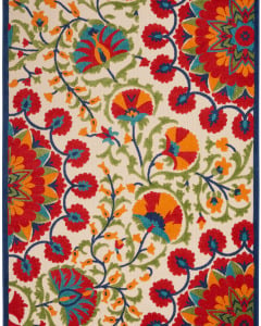 Aloha ALH20 Red/Multi Area Rug