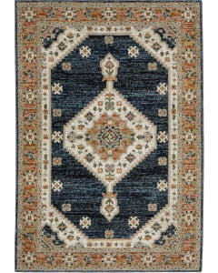 Andorra 2281e Blue/Orange Area Rug