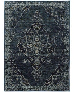 Andorra 7135f Blue Area Rug