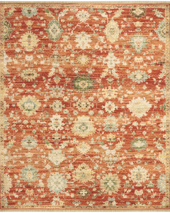 Antique Bloom ANB01 Brick Area Rug