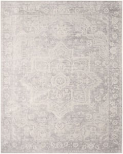 Astra Machine Washable ASW12 Grey Area Rug