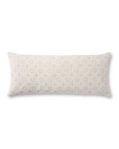 Ava PMH0033 Ivory 13" x 35" Lumbar Pillow