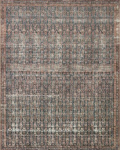 Billie BIL-02 Ocean/Brick Area Rug