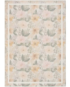 Botanical Washables BOT01 Beige Multicolor Area Rug