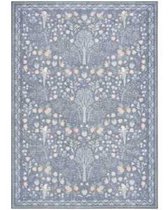 Botanical Washables BOT04 Blue Multicolor Area Rug