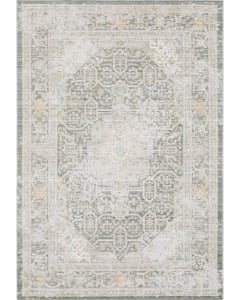 Cavett CAV02 Grey/Orange Area Rug