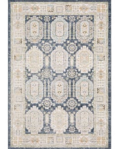 Cavett CAV07 Blue/Gold Area Rug