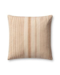 Celina PAR0015 Ivory/Wheat 18" x 18" Throw Pillow