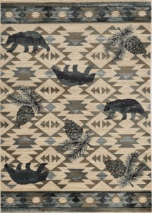 Chester 5634 Ivory/Blue Montana Area Rug