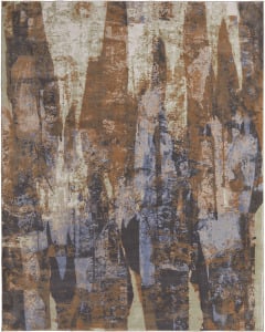 Clio 39K6F Brown/Blue/Ivory Rug