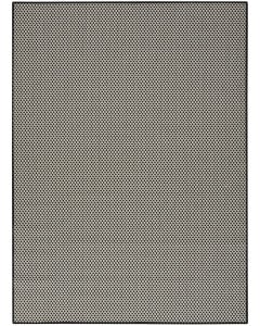 Courtyard COU01 Black White Area Rug