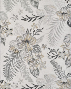 Dahlia 1408 Ivory/Brown Tropical Bouquets Area Rug