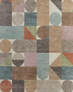 Eden 39QUF Ivory/Brown/Blue Area Rug