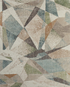 Eden 39QVF Ivory/Blue/Green Area Rug