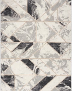 Elation ETN11 Ivory/Grey Area Rug