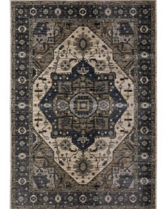 Eliana ELI05 Blue/Brown Area Rug