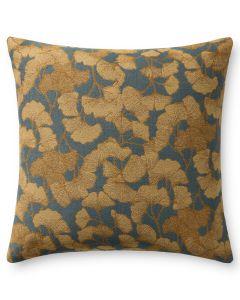 Fawn PCJ0032 Blue/Gold 22" x 22" Throw Pillow