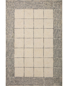 Francis FRA-02 Cream/Black Area Rug