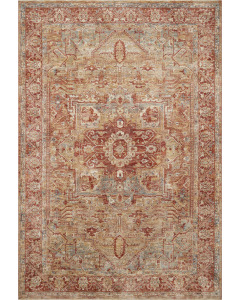 Gaia GAA-01 Gold/Brick Area Rug