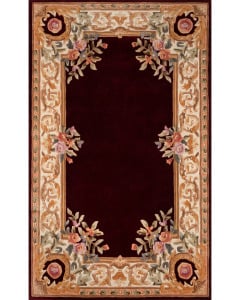 Harmony India HAI-7 Burgundy Area Rug