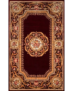 Harmony India HAI12 Burgundy Area Rug